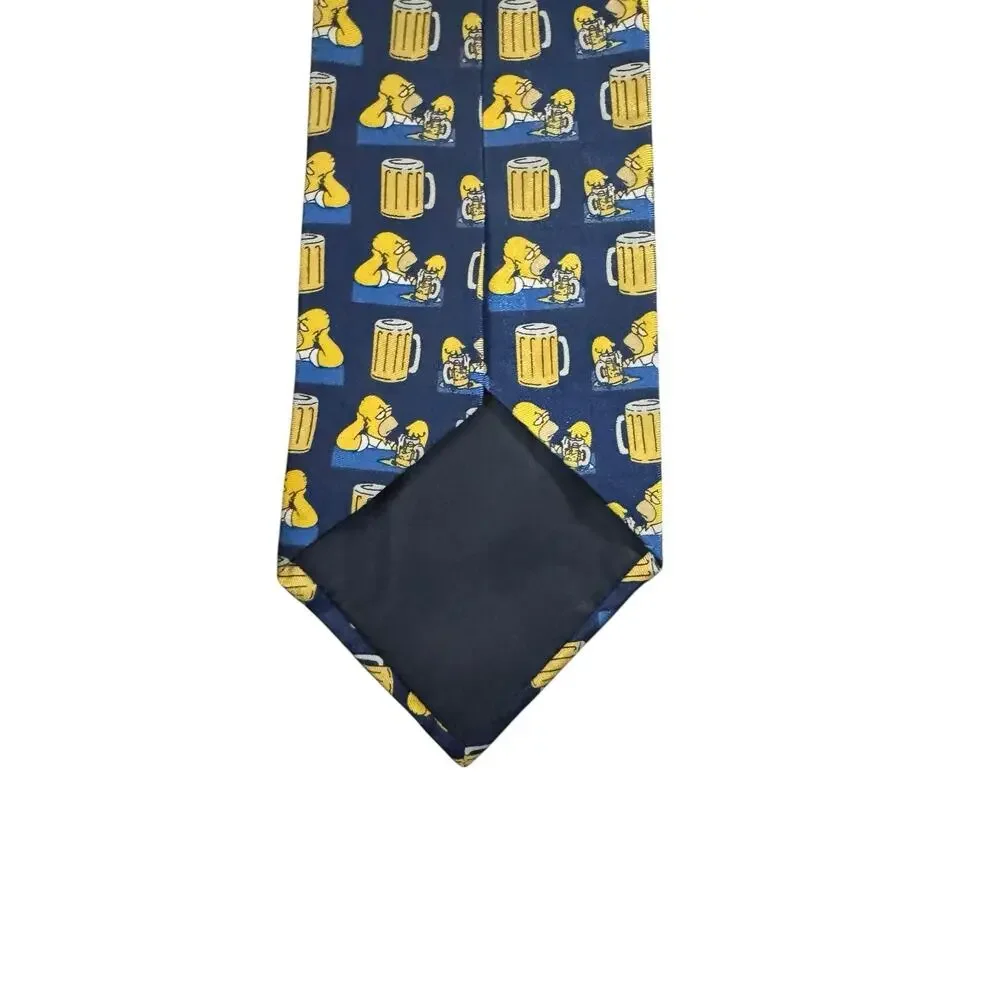 St Michael From Marks & Spencer The Simpsons Homer Duff Beer Cartoon Necktie